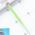 Cute green gradient crystal metal pen with Mickey style ears, stylish student stationery gift. - Green Gradient