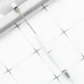 Eternal inkless metal pencil with white body DIY beaded design student sketching tool - White