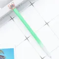 Creative green gradient metal ballpoint pen with cute crystal mickey design stationery item - White Green Gradient