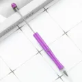 Purple eternal pencil diy beaded metal writing tool student sketch art supply drawing pen - Purple