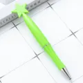 Penna a sfera girevole a stella verde simpatico penna plastica per ufficio scuola cancelleria - Punta a Proiettile 1,0 mm / Verde Caramella