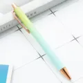 Intrekbare balpen met glitterverloop en roségouden accenten voor kantoor en cadeautjes. - Lichtblauw-Groene Gradiënt