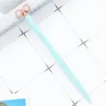 Cute crystal bowknot ballpoint pen in light blue, perfect for office stationery, stylish metal design. - Candy Blue