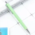 Green glitter retractable ballpoint pen, stylish gradient glitter office stationery item. - Candy Green (Silver Hardware)