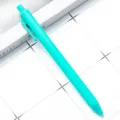 Turquoise retractable ballpoint pen, smooth writing plastic pen for students and office stationery. - Teal