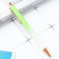 Elegante balpen met glitterkleurovergang en roségouden accenten voor dagelijks gebruik. - Groen verloop (nieuw)