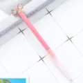Pink gradient crystal bow ballpoint pen variant, featuring sparkling diamond and smooth writing. - Pink Gradient