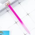Pink crystal bow ballpoint pen cute stationery metal glitter writing pen for girls office - Rose Red Gradient