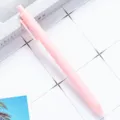 Pink retractable ballpoint pen, cute plastic gel pen for student school stationery supply. - Pink