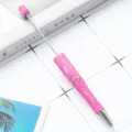 DIY beadable ballpoint pen pink ribbon pattern metal twist pen custom souvenir gift - Pink Marble Ribbon Style