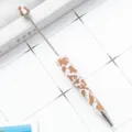 DIY beading ballpoint pen variant with stylish brown cow print finish for custom crafts. - Cow Print Style
