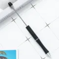 Μεταλλικό στυλό DIY για χάντρες, προσαρμοσμένο στυλό για χειροτεχνίες δώρο. - Μαύρο