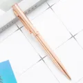 Elegant rose gold metal ballpoint pen with smooth clip design, perfect for office or gifts. - Rose Gold
