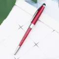 Kokkini metalliki pena me kristalla strass kai myti afis gia tilefono kai tablet. - Μπορντό