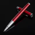 Elegant red metal rollerball pen for business office stationery and custom gift use. - 0.5mm / Burgundy