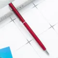 Red metal ballpoint pen office business gift pen smooth writing metal ball pen stationery - Burgundy