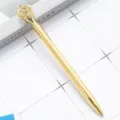 Gold Crown Ballpoint Pen Metal Luxury Gift Pen Business Office Stationery Writing Tool - Electroplated Gold