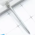Silver Crown Metal Ballpoint Pen Creative Gift Stationery Office Writing Tool SKU - Electroplated Silver