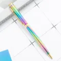 Colorful gradient metal ballpoint pen with gold clip, stylish office stationery gift. - Electroplated Gradient