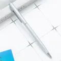 Silver metal ballpoint pen for office business promotional gifts and custom logo printing - Painted Silver