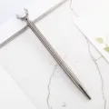 Creative elk metal ballpoint pen cute student stationery gift advertising pen silver finish - Plated Gunmetal
