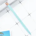 Mint green ballpoint pen with rose gold diamond top elegant creative metal office stationery - Candy Blue