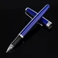 Dark blue metal rollerball pen business signature gel pen sleek office gift variant - Transparent Blue