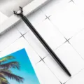 Creative elk design metal ballpoint pen, cute stationery gift office writing pen choice. - Black