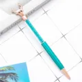 Stylo bille cristal tête de cerf papeterie métal paillettes cadeau bureau école - Bleu Paon
