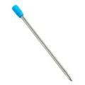 Repuesto bolígrafo metal longitud 82mm con tapa azul, accesorio papelería oficina. - 7.9cm / Azul