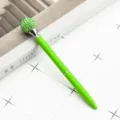 Green rhinestone ballpoint pen metal promotional pen creative gift pen elegant writing tool - Green