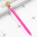 Pink metal crown ballpoint pen with rose gold top, creative gift pen for office and school. - Rose Red (Rose Gold Parts)