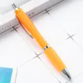 Colorful retractable ballpoint pen, gourd shaped plastic office school promotional gift pen. - Orange