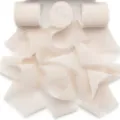 Cinta de flecos desgarrada a mano cinta de tela champagne para decoracion de boda regalo - 3 Piezas/Paquete / Rosa Arroz