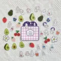 Set di adesivi carini kawaii per diario fai da te scrapbooking cover telefono deco - 40 Pezzi/Confezione / Universo dei Conigli