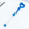 Pendentif de paille en silicone smiley multicolore accessoire de tasse pour décoration. - Bleu foncé