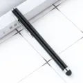 Penna stilo capacitiva nera con clip metallica per tablet e smartphone con schermo touch. - Vestibilità regolare / Nero