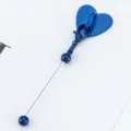 DIY pendentif cœur en métal bleu crochet déco pour gobelet accessoire de bureau élégant - Bleu foncé