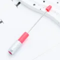 Adjustable metal pencil extender for sketching and drawing, colored pen holder tool for art. - Hot Pink