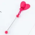 DIY Pendentif Coeur Rose Piquet Métal Mousqueton Accessoire Déco Pour Tasses Loisirs - Rose rouge