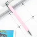 Pink metal ballpoint pen with aluminum barrel, sleek click design for office and school. - Bullet Tip 1.0 / Spray Painted Candy Pink