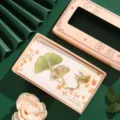 Metal ginkgo leaf bookmark with gift box, elegant Chinese style cultural creative gift. - Golden Ginkgo (Gift Box)