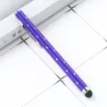 Stilo capacitivo con strass viola per touchscreen tablet telefono scrittura fluida. - Stile con Strass / Viola scuro
