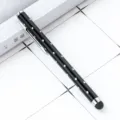 Pennina capacitiva nera con strass per schermo tattile di smartphone e tablet nero - Stile con Strass / Nero