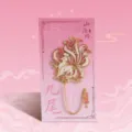 Segnalibro in metallo volpe a nove code Shan Hai Jing stile cinese regalo nuovo - Imballaggio Semplice / Kyuubi