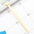 Penna a sfera in metallo a forma di cuore giallo simpatica cancelleria regalo creativo ufficio scrittura - Tutto Giallo