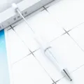 DIY stylo sfairiko me hantres degrade paillettes plastiko leuko accesouar part - Λευκό