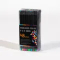 48 colors fineliner pens set 0.4mm fine tip colored drawing pens for journal note taking art - 48 Count