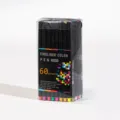 60 Colors Fineliner Color Pen Set 0.4mm Fine Tip Water Based Drawing Pens for Journaling - 60S