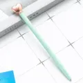 Penna a sfera in metallo verde chiaro con cuore in oro rosa in cima, penna regalo da ufficio. - Verde Caramella